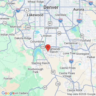 Map to  office in Highlands Ranch, CO