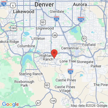 Map to Highlands Ranch Smiles office in Highlands Ranch, CO