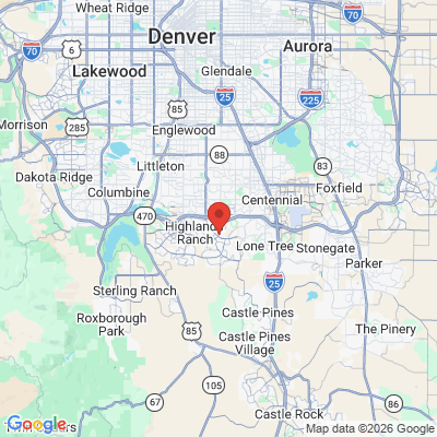 Map to  office in Highlands Ranch, CO