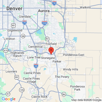 Map to  office in Parker, CO