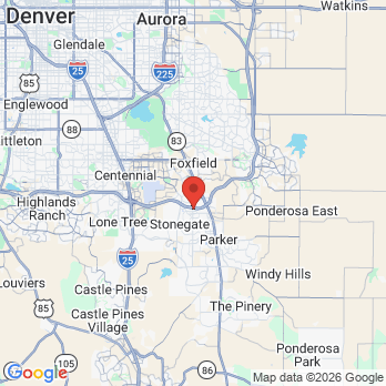 Map to Magnolia Dental office in Parker, CO