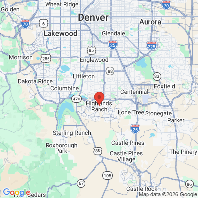 Map to  office in Highlands Ranch, CO