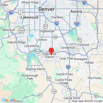 Map to  office in Highlands Ranch, CO