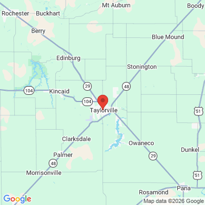 Map to  office in Taylorville, IL