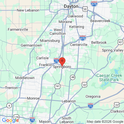Map to  office in Springboro, OH