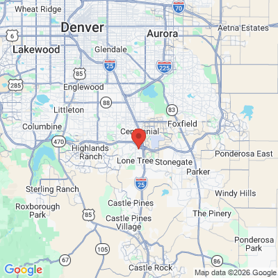 Map to  office in Lone Tree, CO