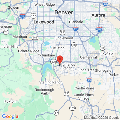 Map to  office in Highlands Ranch, CO