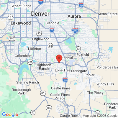 Map to  office in Lone Tree, CO