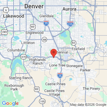 Map to Espire Dental Lone Tree office in Lone Tree, CO