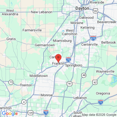Map to  office in Franklin, OH