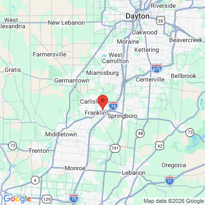 Map to  office in Franklin, OH