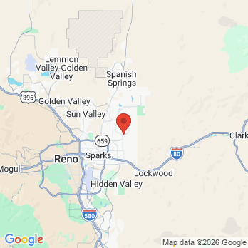 Map to Northern Nevada Family Dental office in Sparks, NV