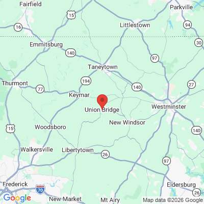 Map to  office in Union Bridge, MD