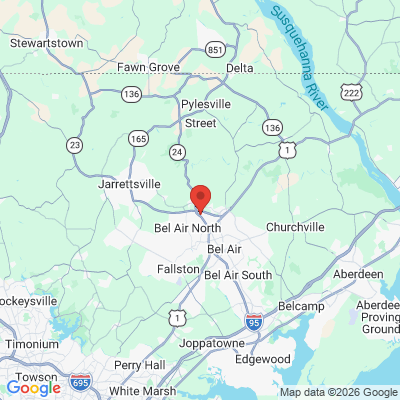 Map to  office in Forest Hill, MD