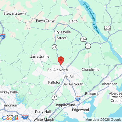 Map to  office in Forest Hill, MD