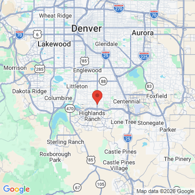 Map to  office in Centennial, CO