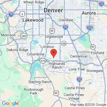 Map to Comfort Dental - Highlands Ranch office in Littleton, CO