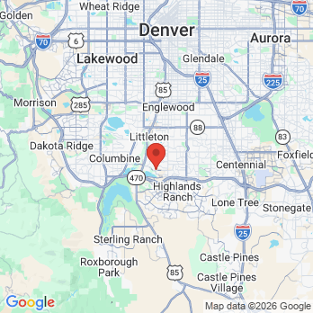 Map to Advanced Dentistry & Implants office in Littleton, CO