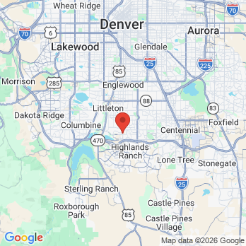 Map to Southbridge Dentistry office in Littleton, CO