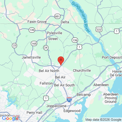 Map to  office in Bel Air, MD