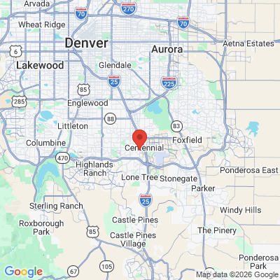 Map to  office in Centennial, CO