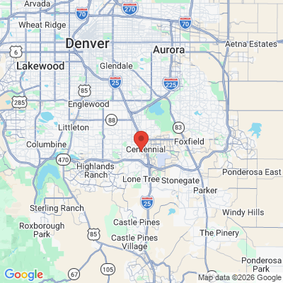 Map to  office in Centennial, CO