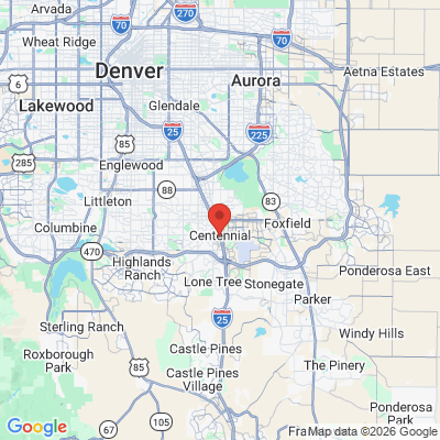 Map to  office in Centennial, CO