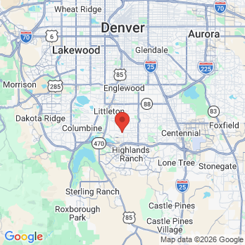Map to Serenity Dental office in Littleton, CO