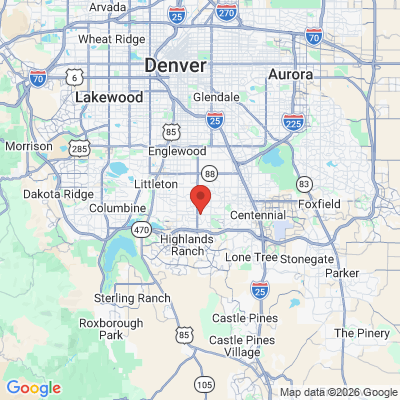 Map to  office in Centennial, CO