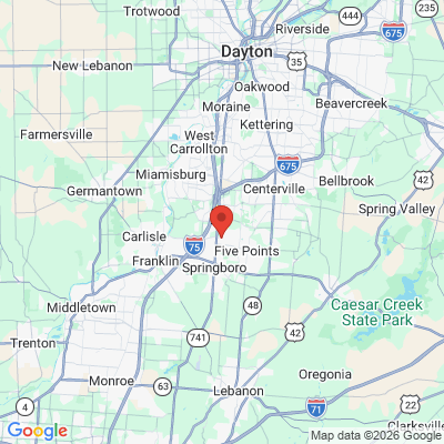 Map to  office in Springboro, OH