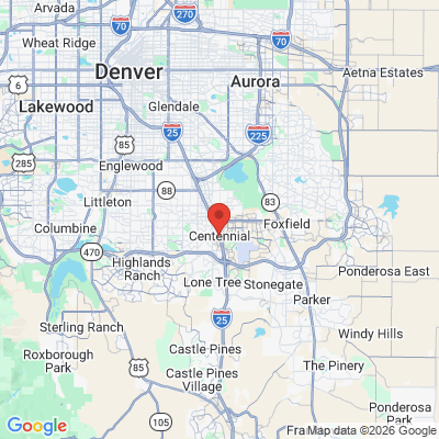 Map to  office in Centennial, CO