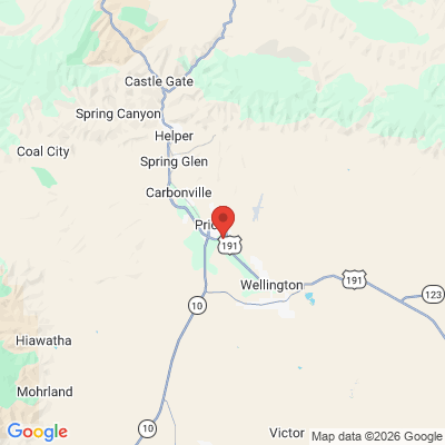 Map to  office in Price, UT