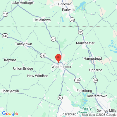 Map to  office in Westminster, MD