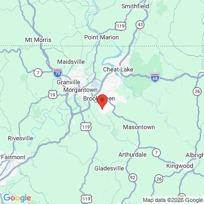 Map to  office in Morgantown, WV