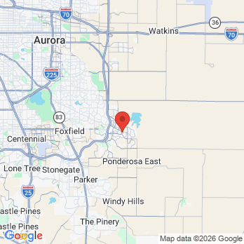 Map to Southland Smiles office in Aurora, CO