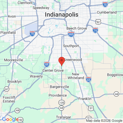 Map to  office in Greenwood, IN