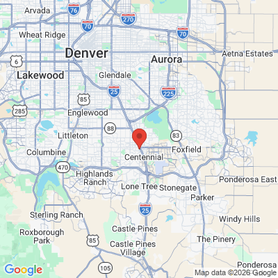 Map to  office in Centennial, CO