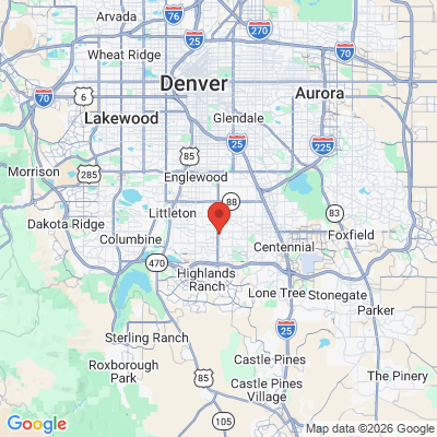 Map to  office in Centennial, CO