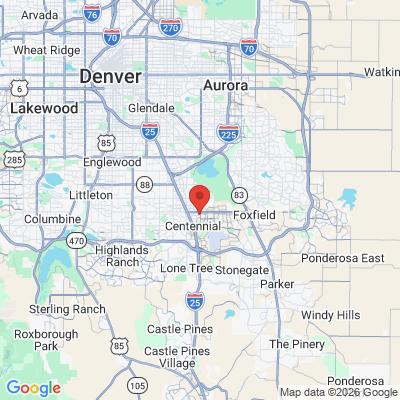 Map to  office in Centennial, CO