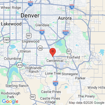 Map to New Day Dentistry office in Centennial, CO