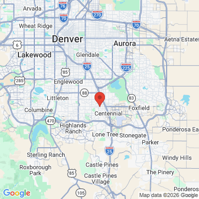 Map to  office in Centennial, CO