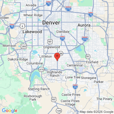 Map to  office in Centennial, CO