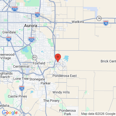 Map to  office in Aurora, CO
