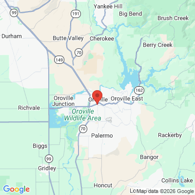 Map to  office in Oroville, CA