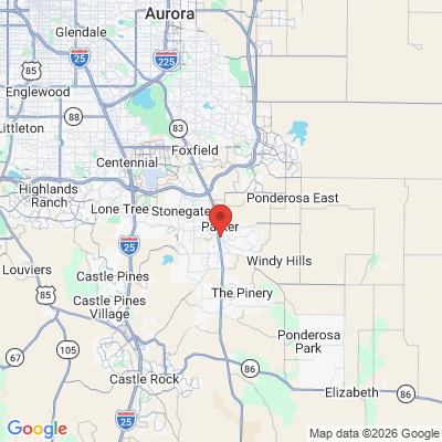 Map to  office in Parker, CO
