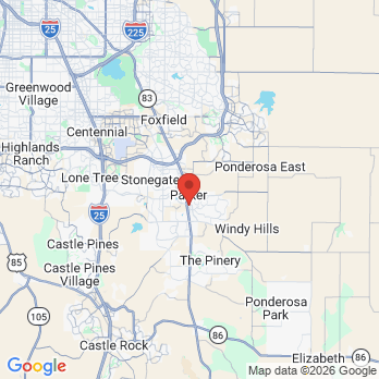 Map to Kaelin Pediatric Dentistry  office in Parker, CO
