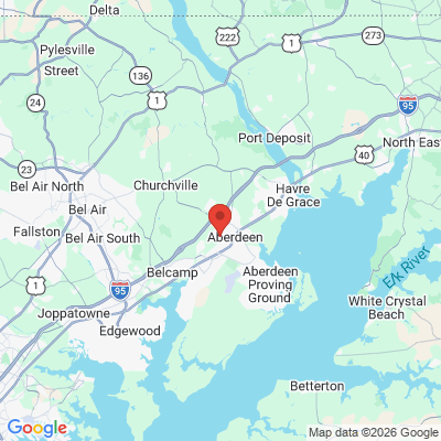Map to  office in Aberdeen, MD