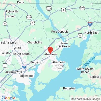 Map to  office in Aberdeen, MD