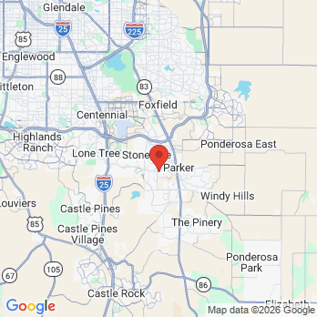 Map to Soft Touch office in Parker, CO
