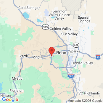 Map to Well Beyond Dental office in Reno, NV
